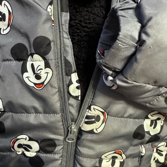 Mickey Mouse Jacket with ears gray in color -3T - Picture 3 of 4